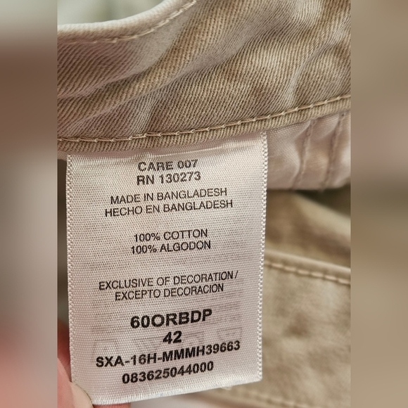 Wrangler Original Mens Beige Cargo Shorts With Side Pockets Size 42 - Picture 6 of 12